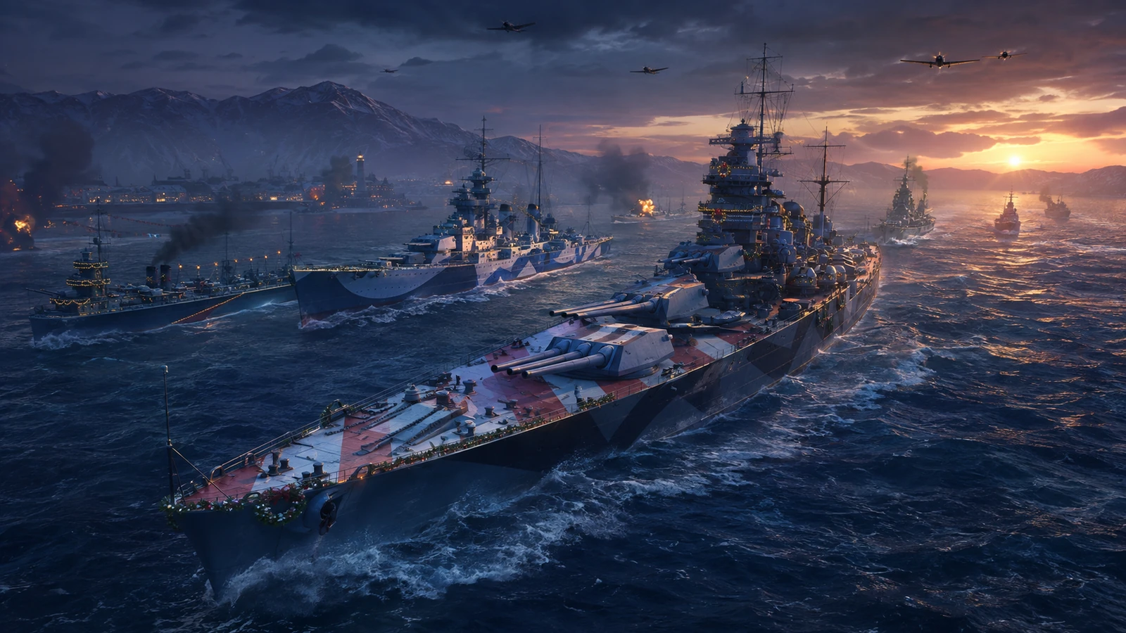 WoWS 2026 Holiday Convoy: ships and resources