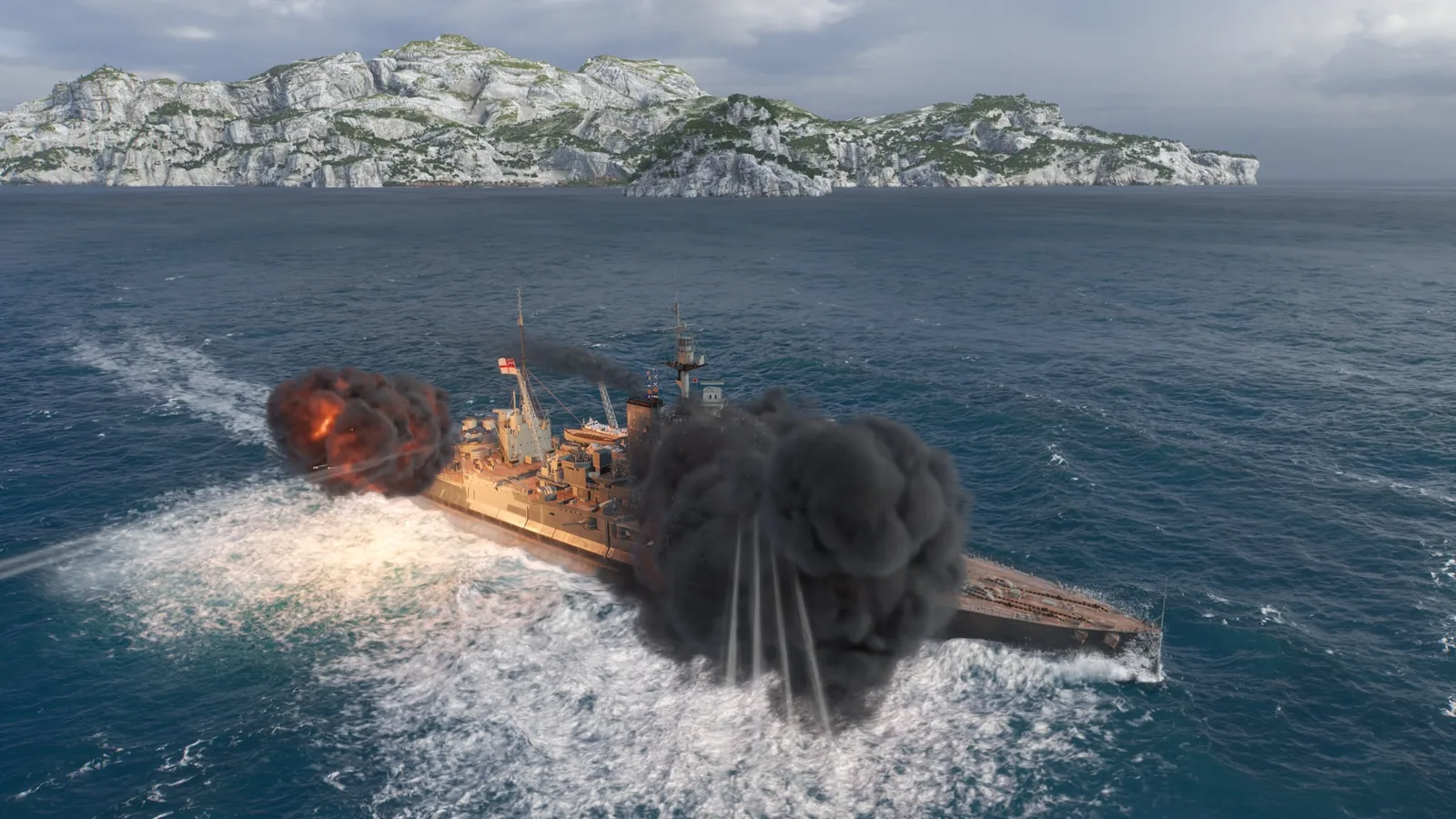 Le Warspite tire une salve en Ranked