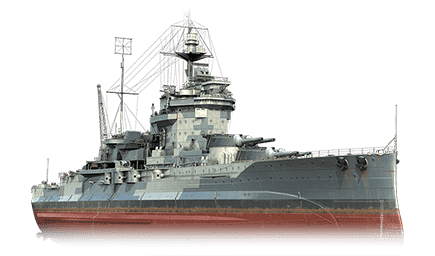 Le Warspite, cuirassé britannique de rang VI